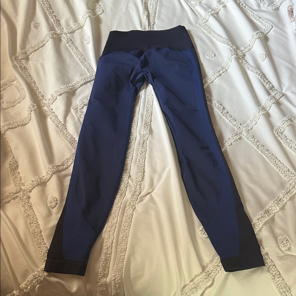 lululemon athletica Blue and Black Leggings